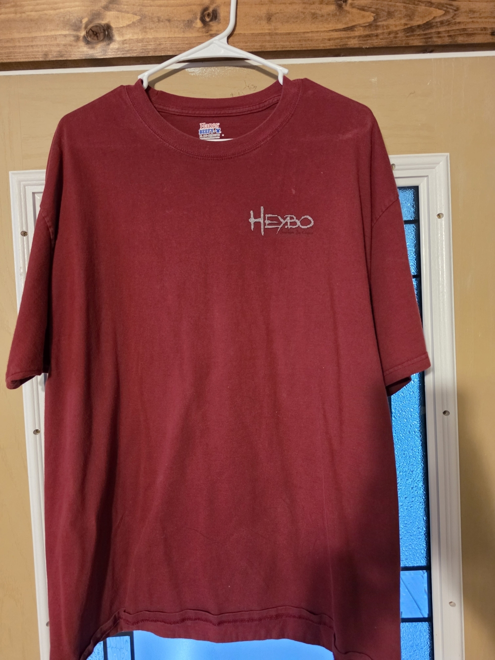Men's Heybo Maroon Short Sleeve T-Shirt